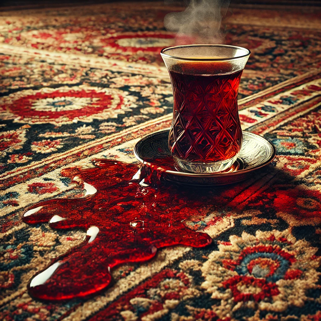 Halıdan Çay Lekesi Nasıl Çıkar Görseli